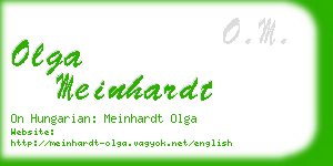 olga meinhardt business card